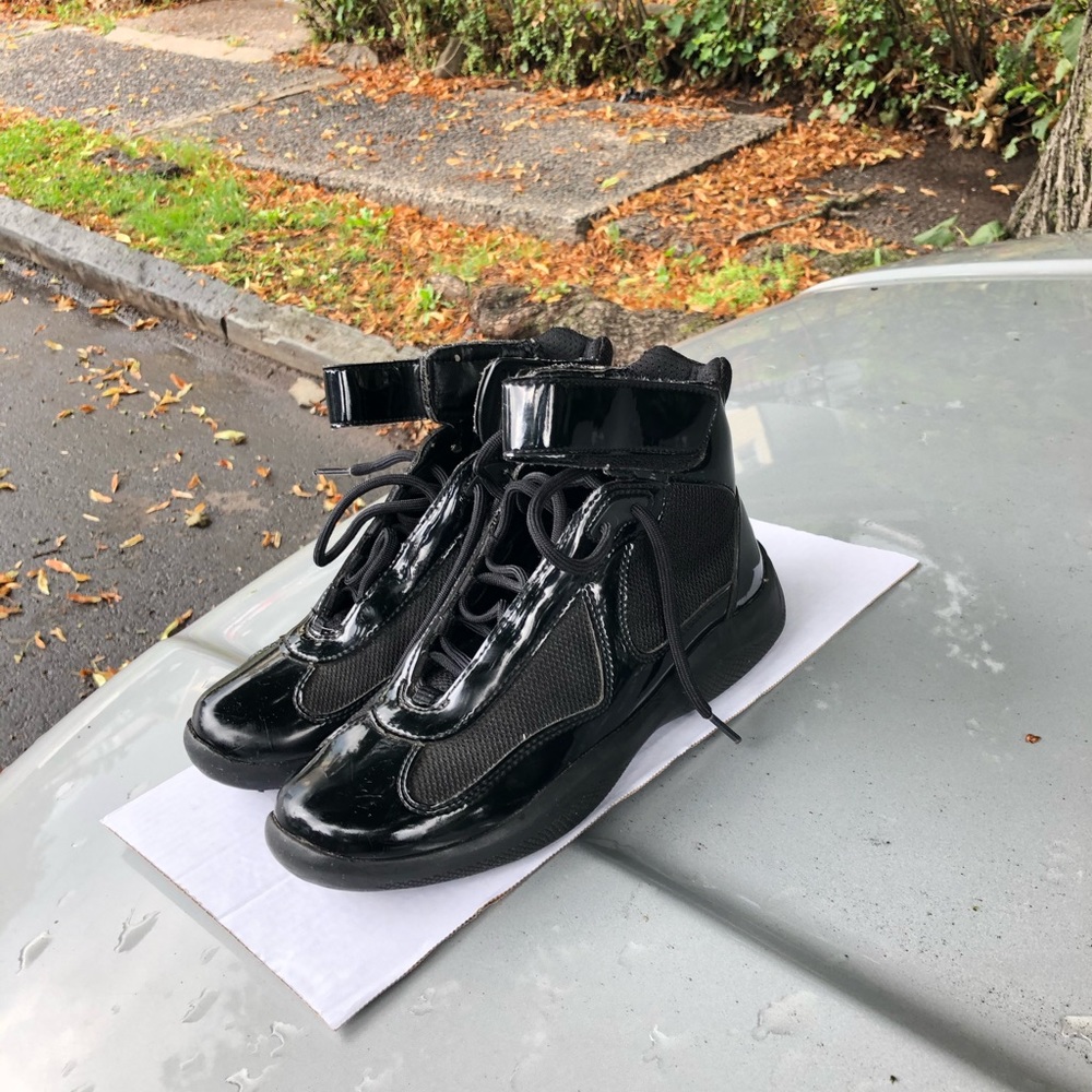 PRADA AMERICAS CUP HIGH-TOP SNEAKER Size 9